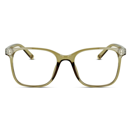 Square Plastic Unisex Eyeglasses