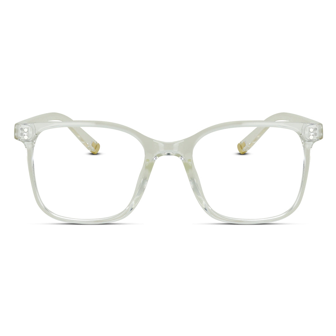 Square Plastic Unisex Eyeglasses
