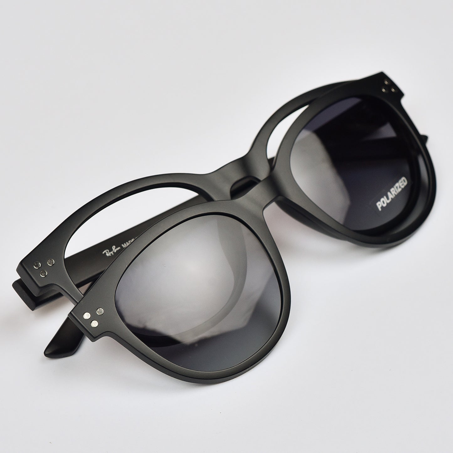 Ultra Light Round Flexible Clip-On Eyeglasses
