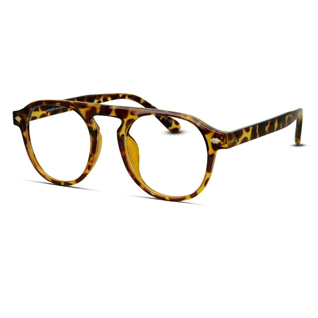 Round Aviator Plastic Medium Men's Eyeglasses