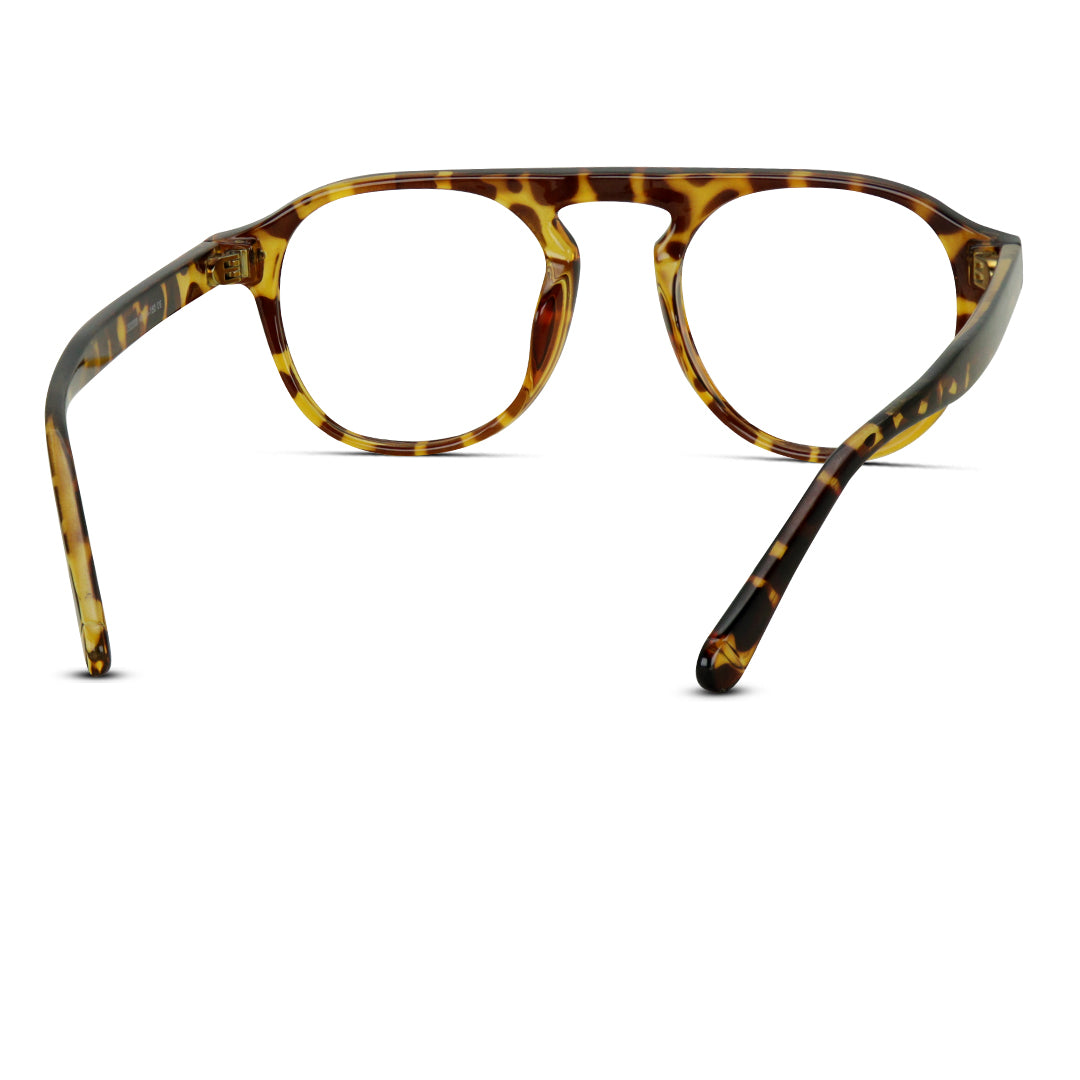 Round Aviator Plastic Medium Men's Eyeglasses