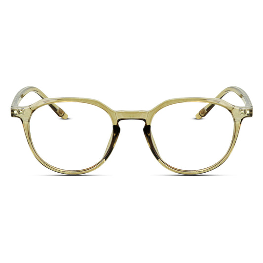 Hexagon Plastic Medium Unisex Eyeglasses