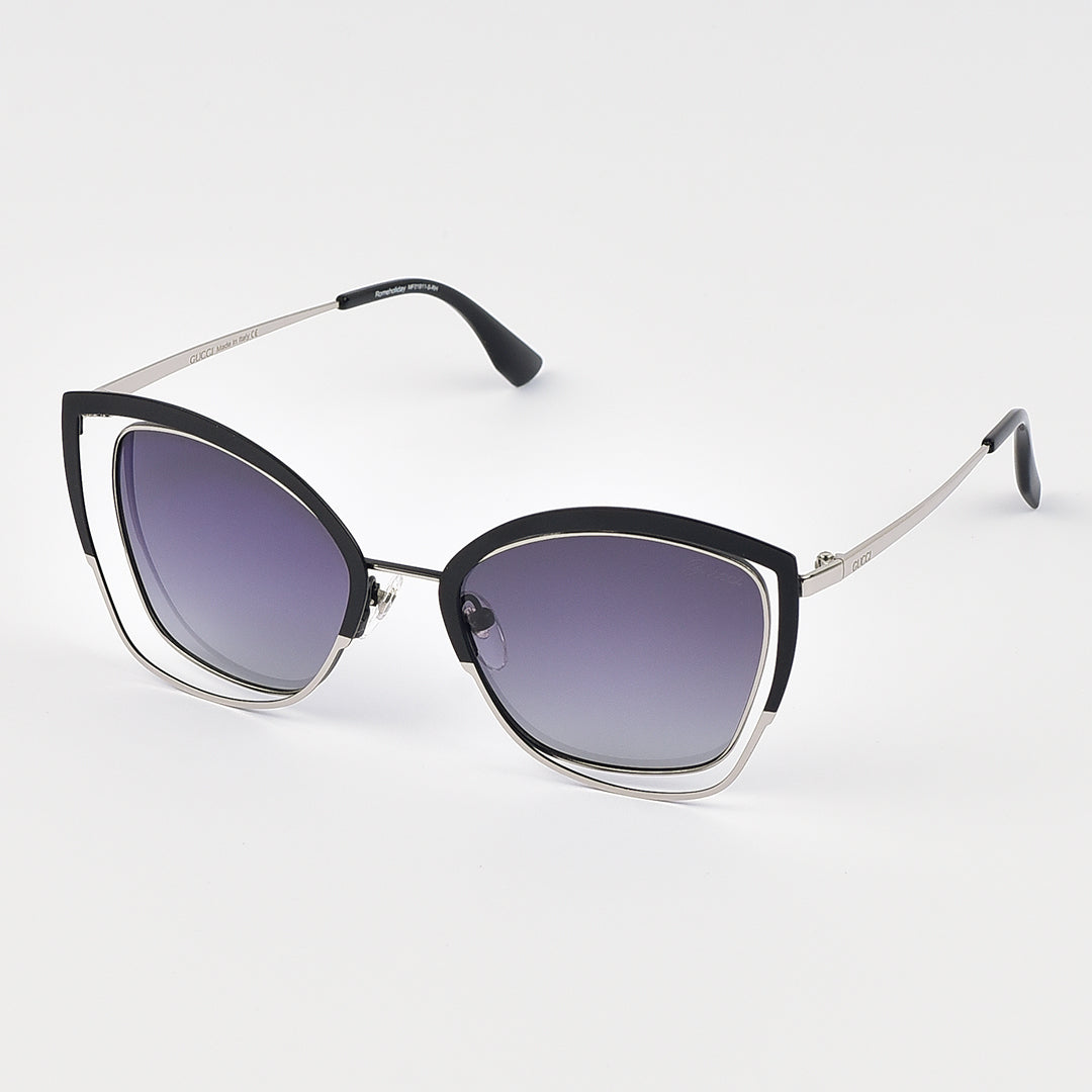 Double Rim Cat Eye Polarized Sun Glasses For Women