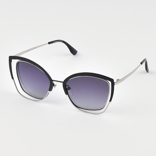 Double Rim Cat Eye Polarized Sun Glasses For Women