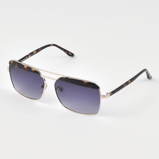 Retro Rectangular Aviator Sun Glasses For Men/Women (Polarized)