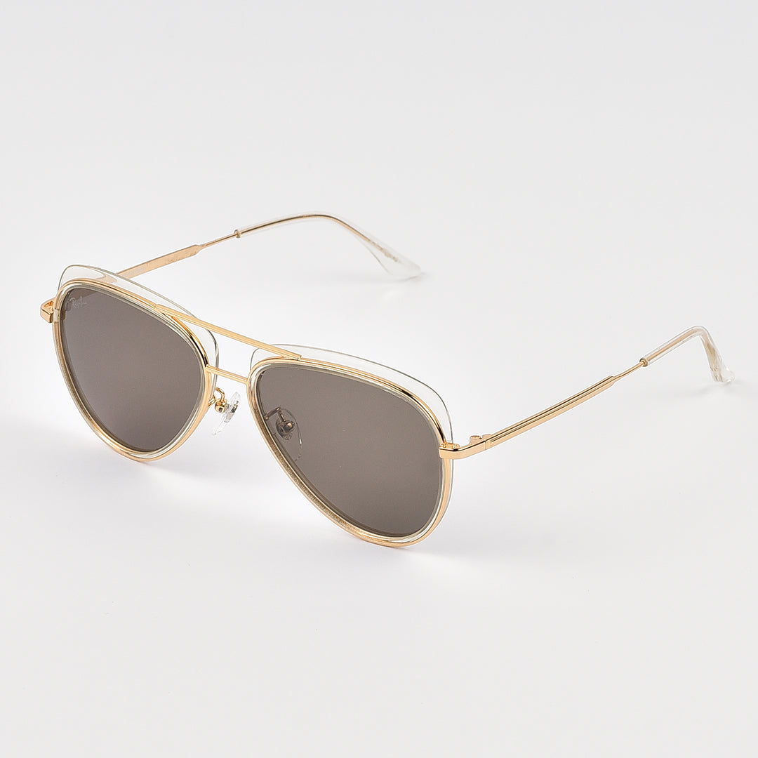 Retro Aviator Sun Glasses For Women