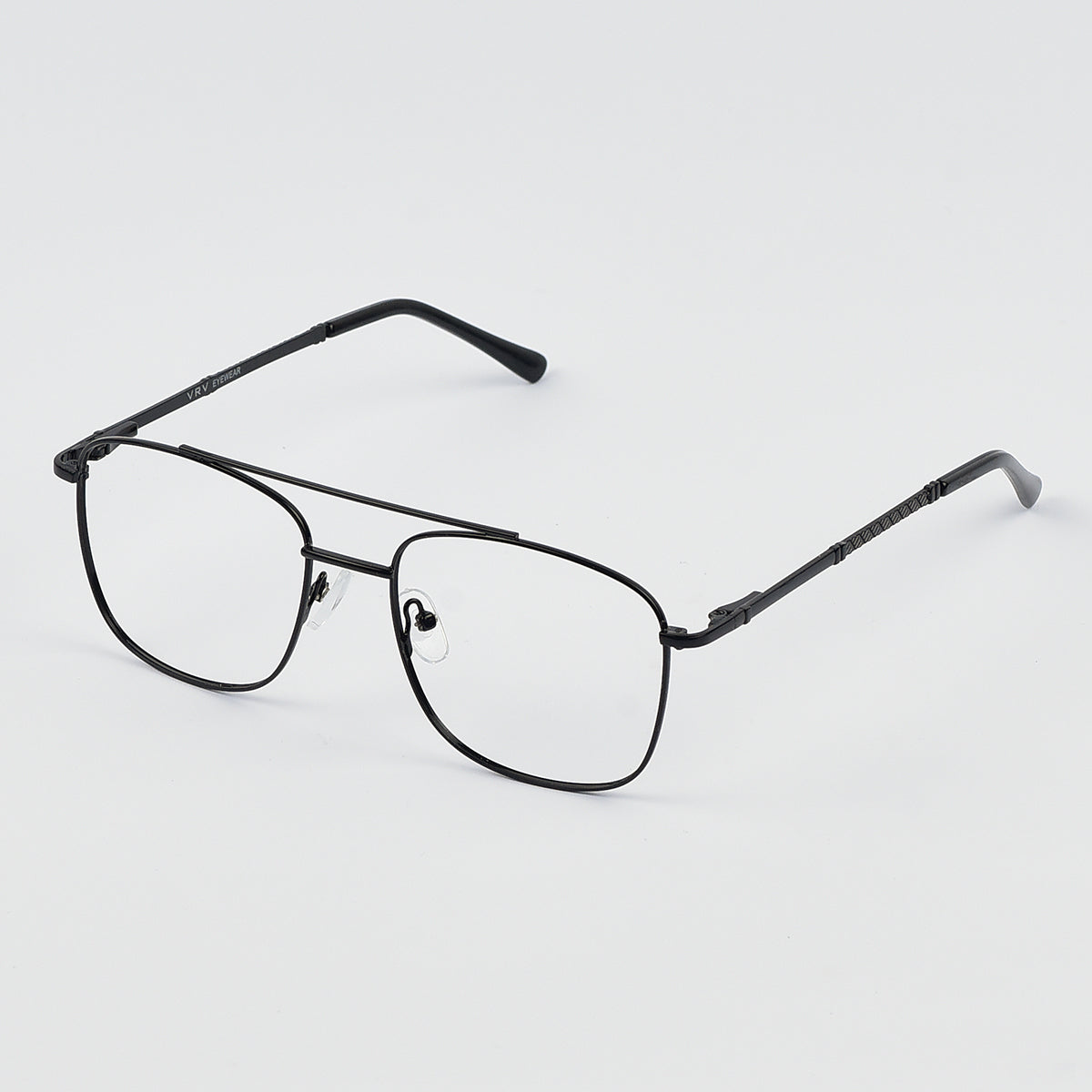 Metal Black Aviator Eye Glasses