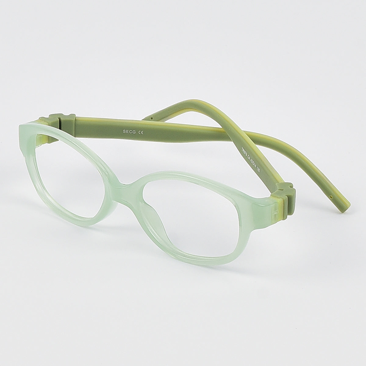 Children Glasses Size 43 No Screw Flexible Silicone Bendable Optical Frame Kids Eyeglasses Boys Girls For Ages 2-3Yrs