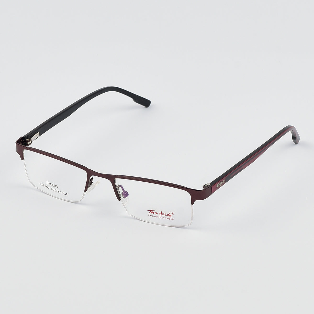 Narrow Half Rim Less Eye Glasses For Men - Women