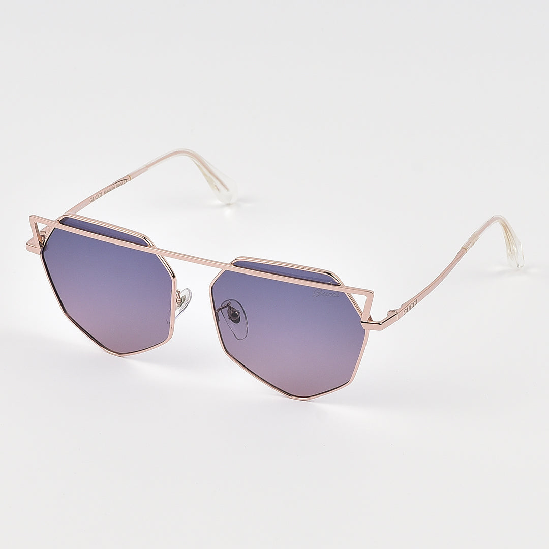 Geometric Cat Eye Sun Glasses For Women (Polarized)