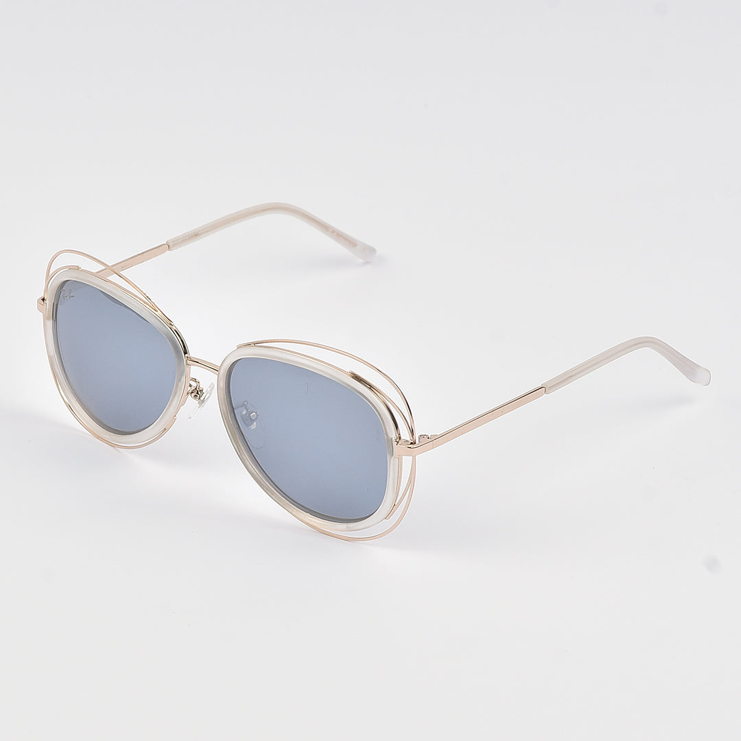 Distinct Sun Glasses Double-Wire Gold frame For Women