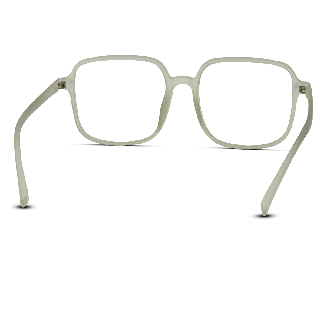 Square Oversized Plastic Lightweight Unisex Eyeglasses