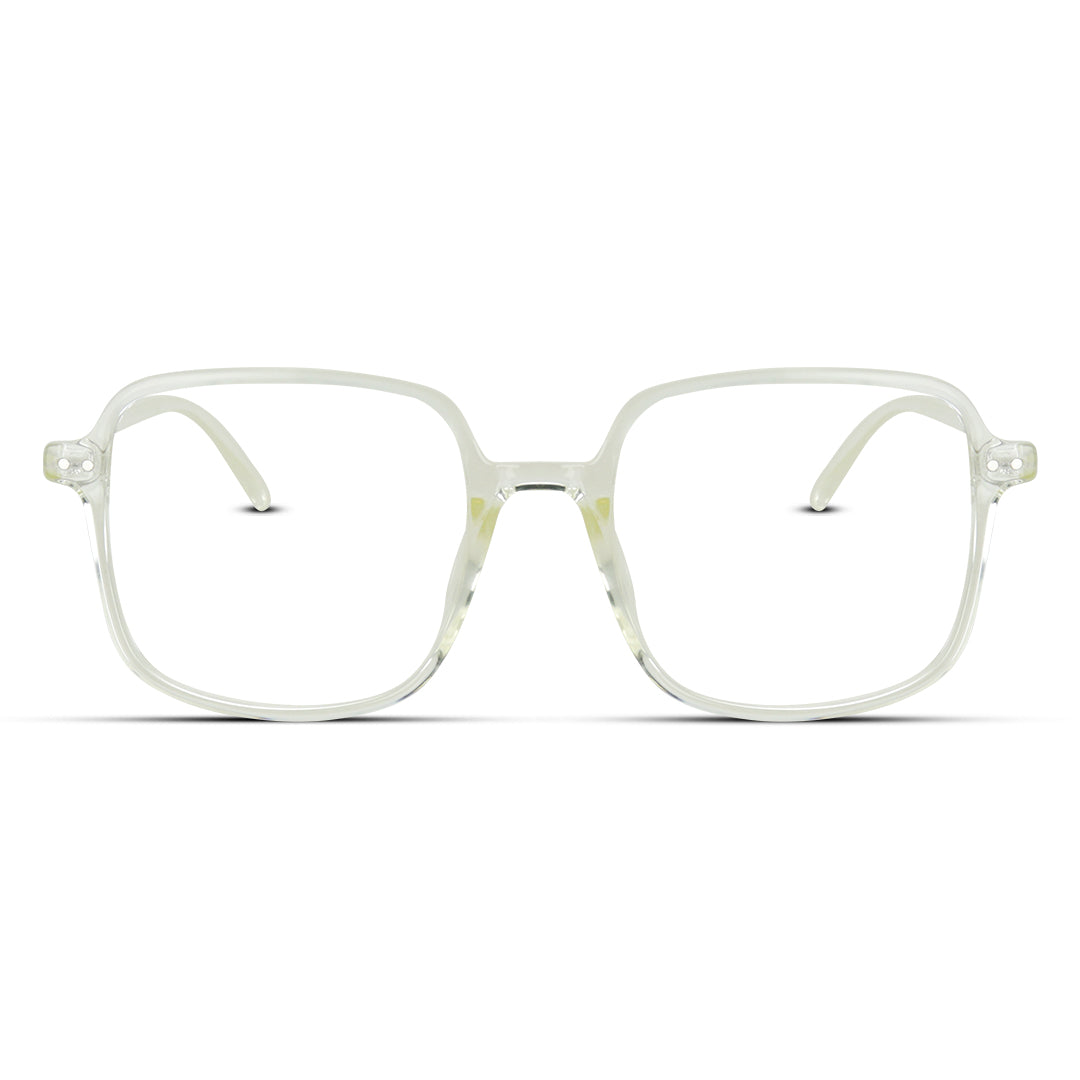 Square Oversized Plastic Lightweight Unisex Eyeglasses