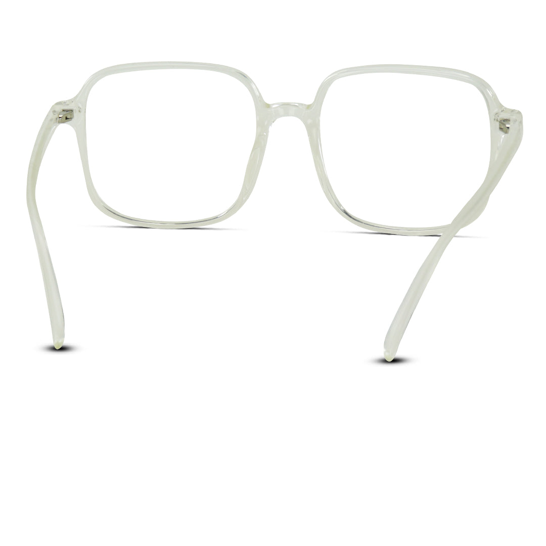 Square Oversized Plastic Lightweight Unisex Eyeglasses