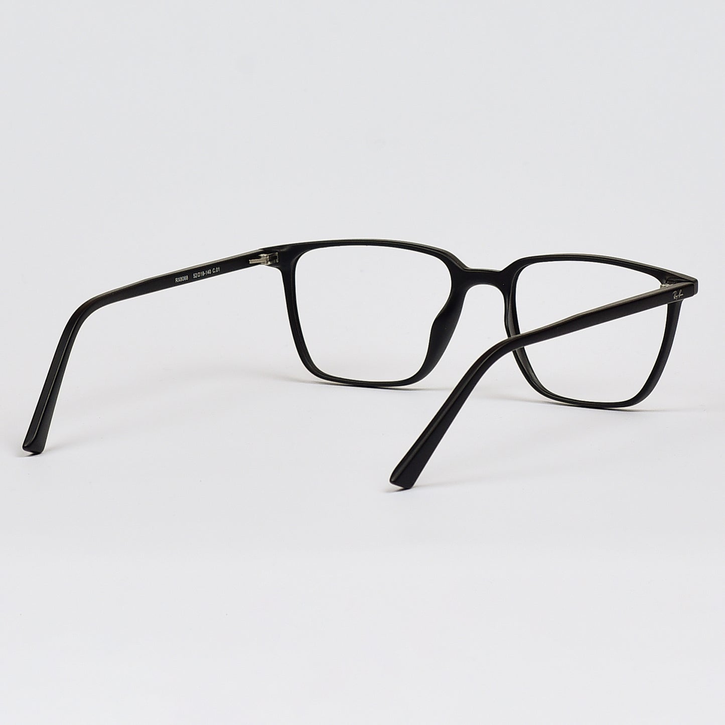 Square TR  Eye Glasses with Magnetic Polarized clip-on lens