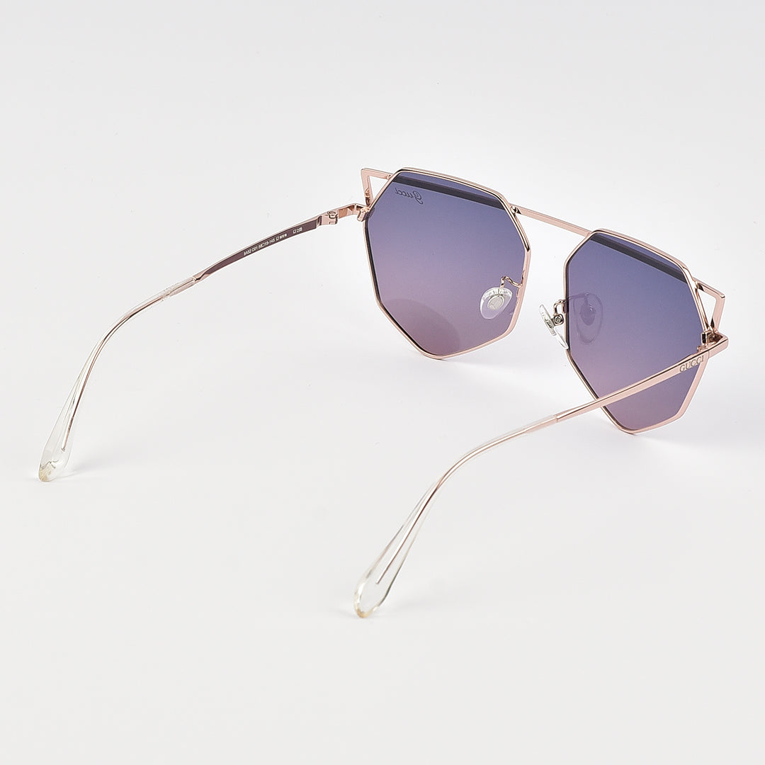 Geometric Cat Eye Sun Glasses For Women (Polarized)