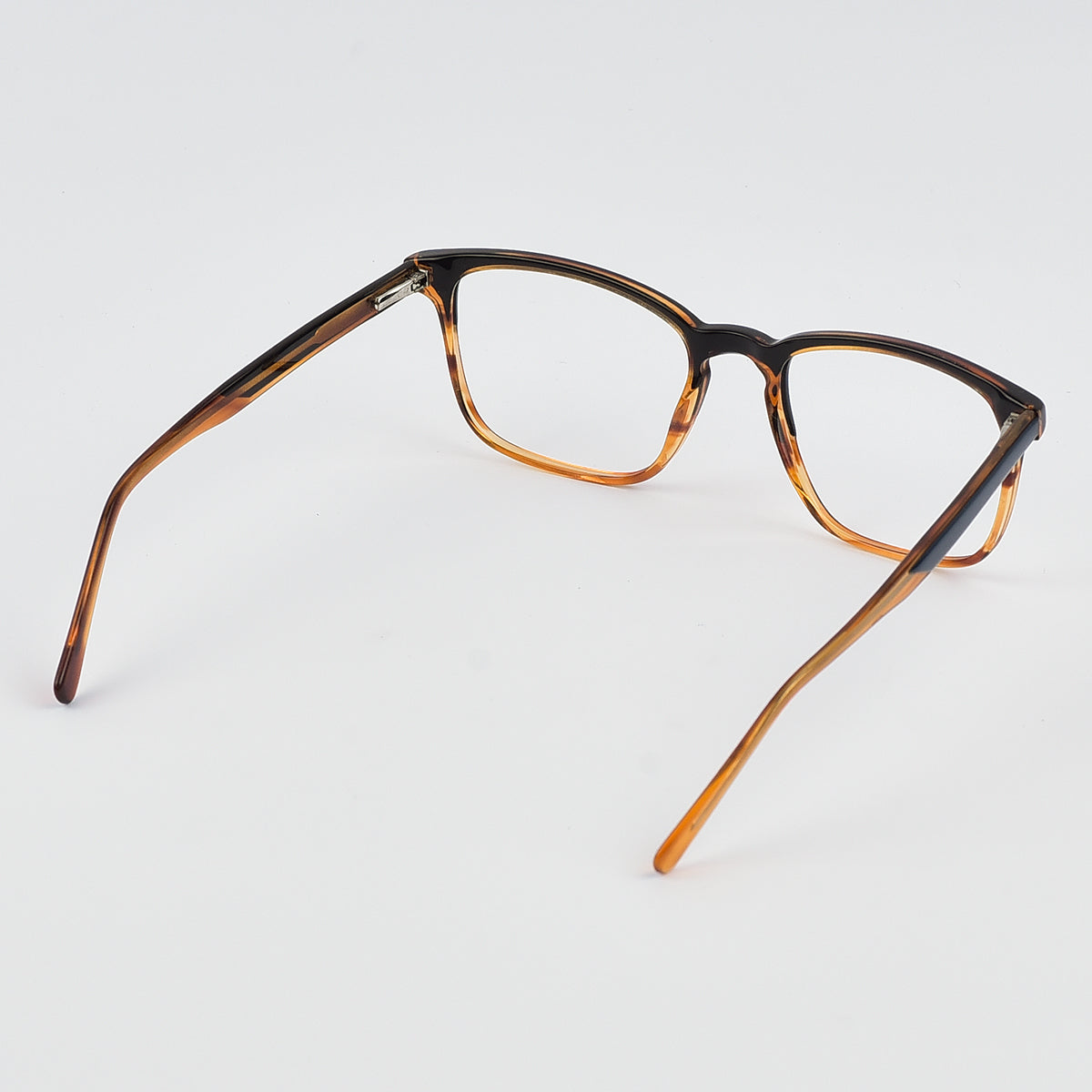 Two Tone Square Acetate Eye Glasses For Men - Women