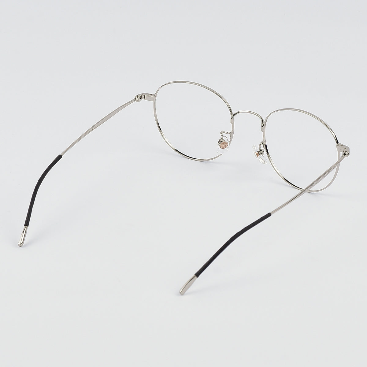 Semi Round Shape Metal Eye Uni Sex Glasses