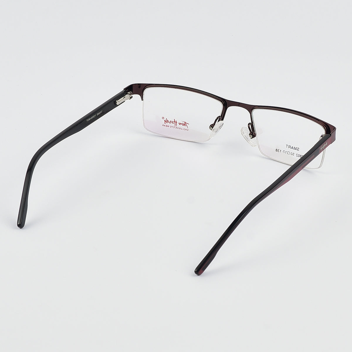 Narrow Half Rim Less Eye Glasses For Men - Women