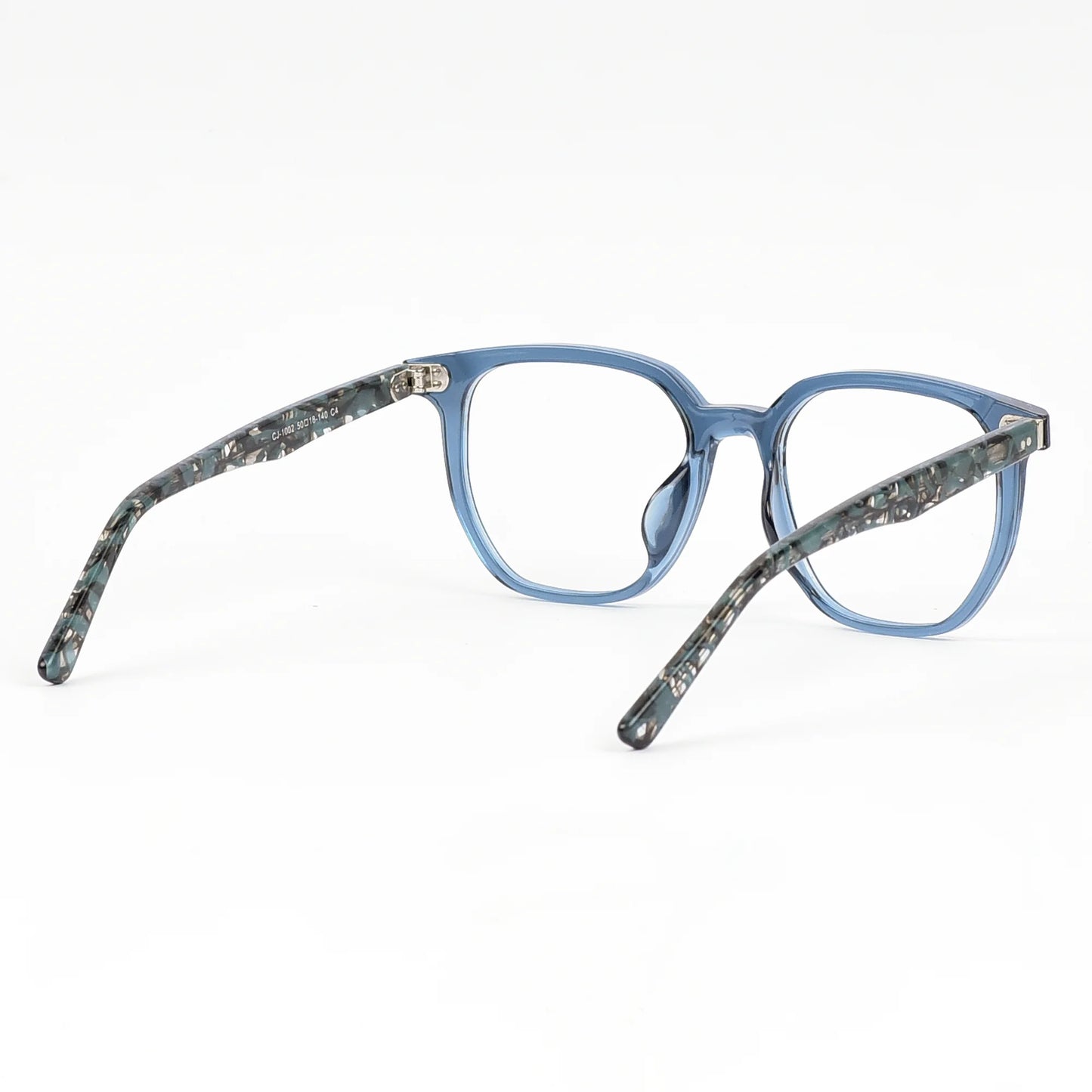 Women's Full Frame Plastic Hexagon Eye Glasses