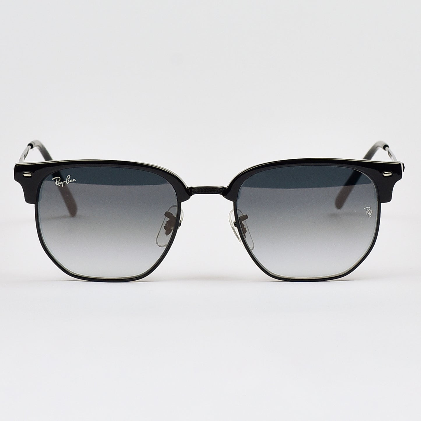 RB4416 New Club Master Sunglasses with Geometric Edges.