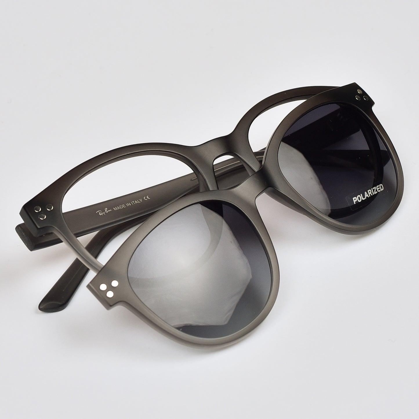 Ultra Light Round Flexible Clip-On Eyeglasses
