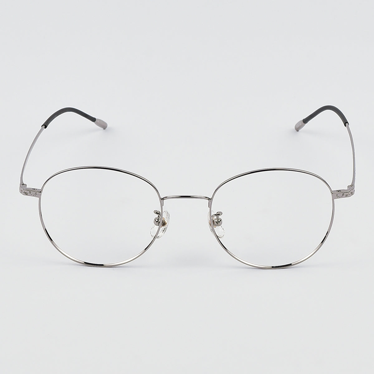 Semi Round Shape Metal Eye Uni Sex Glasses
