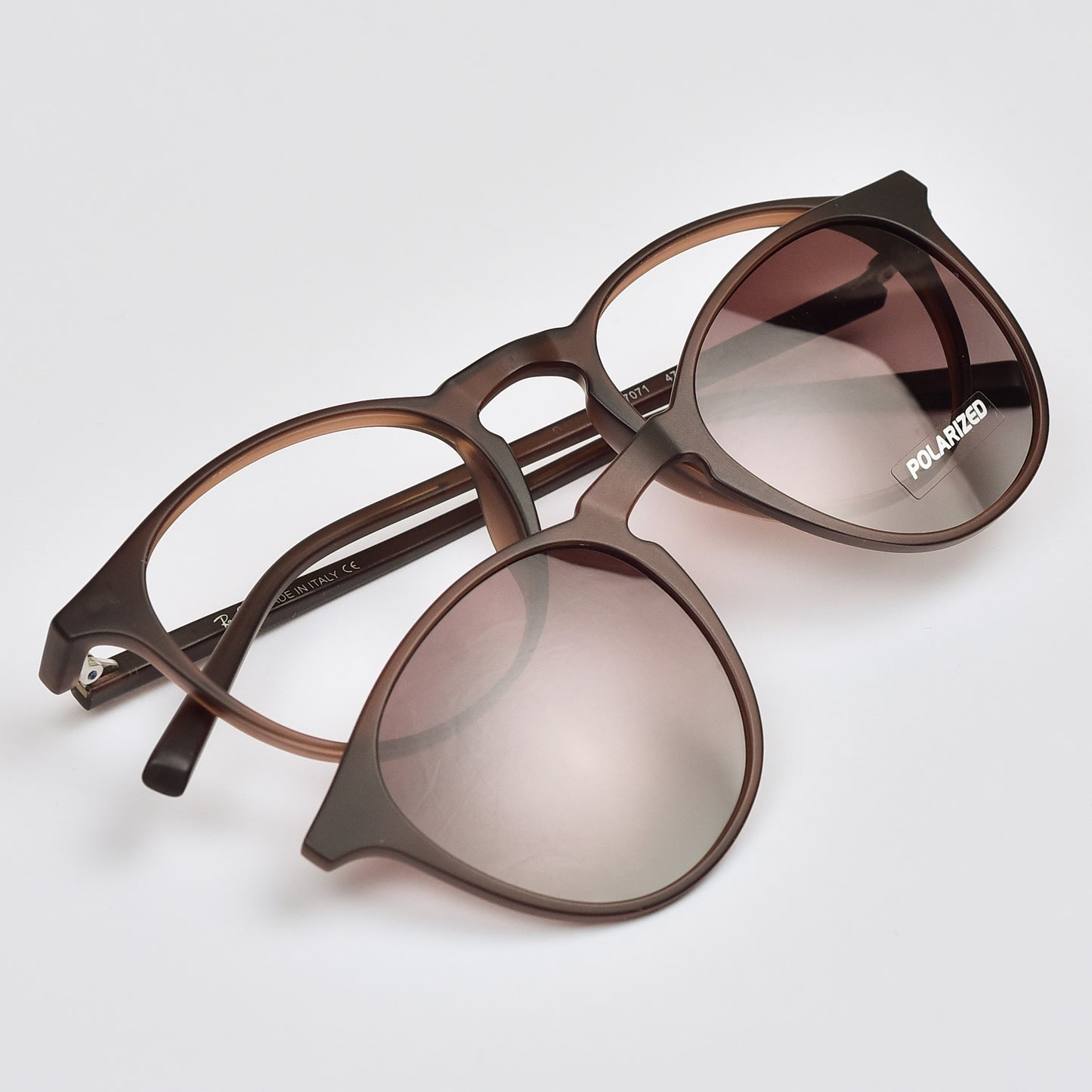 Mid Night Round Snap Clip-on Unisex Eyeglasses