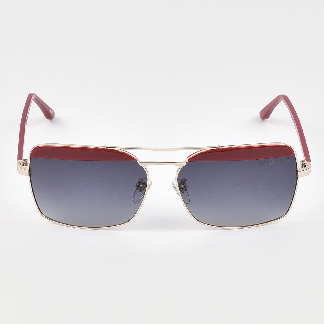 Retro Rectangular Aviator Sun Glasses For Men/Women (Polarized)