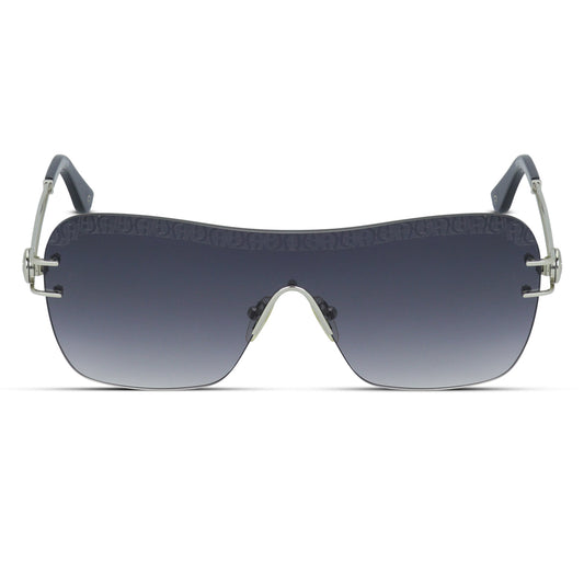 Rectangular One-Piece Rimless Medium Unisex Sunglasses