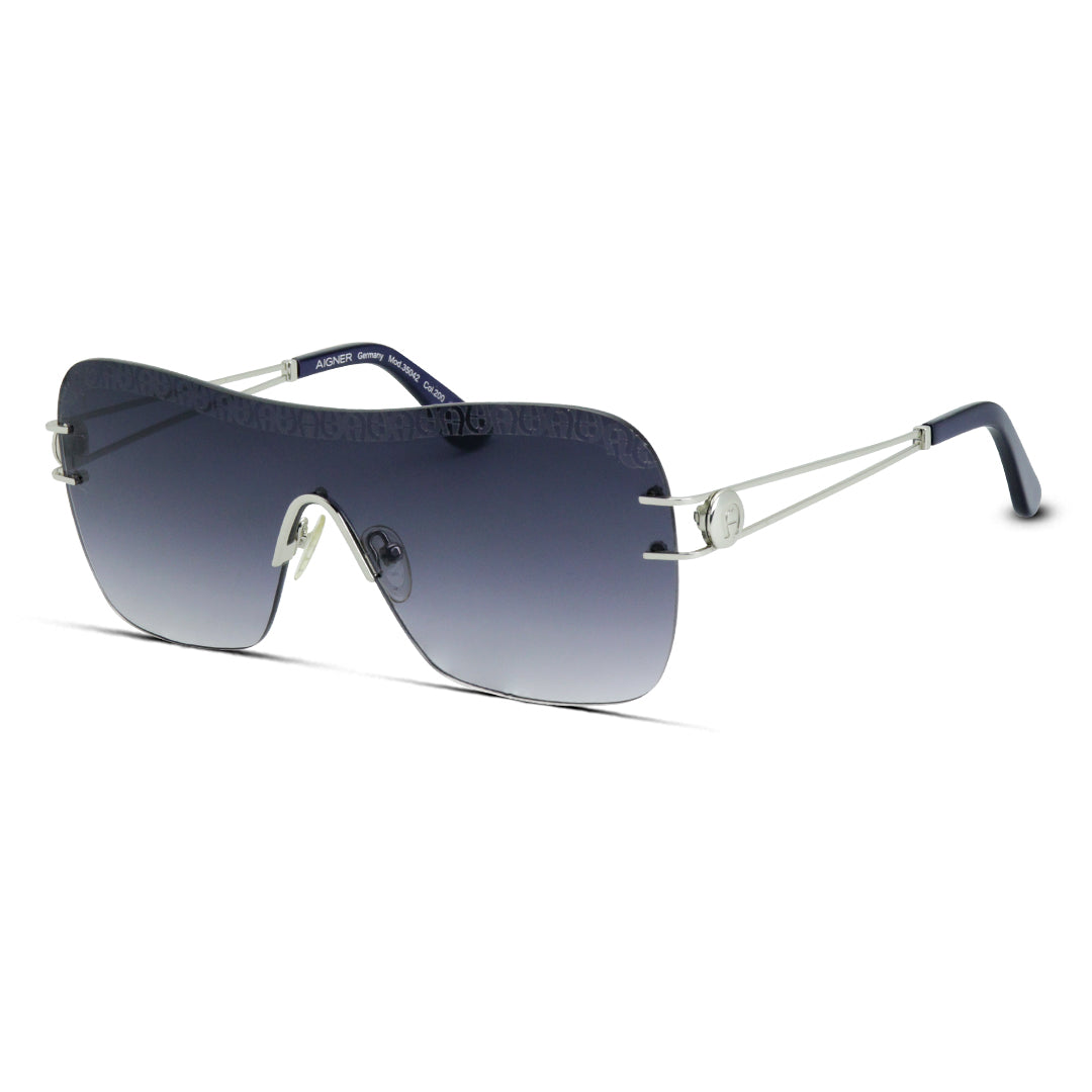 Rectangular One-Piece Rimless Medium Unisex Sunglasses