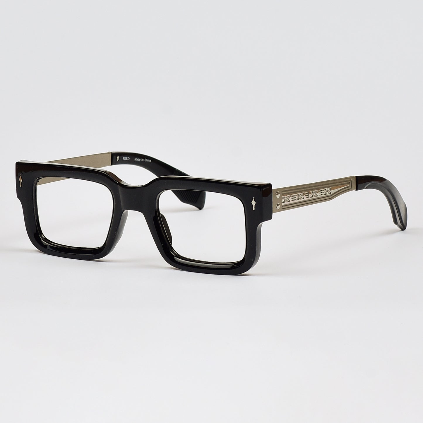 Thick Rectangular Frame Glasses For Men - Women