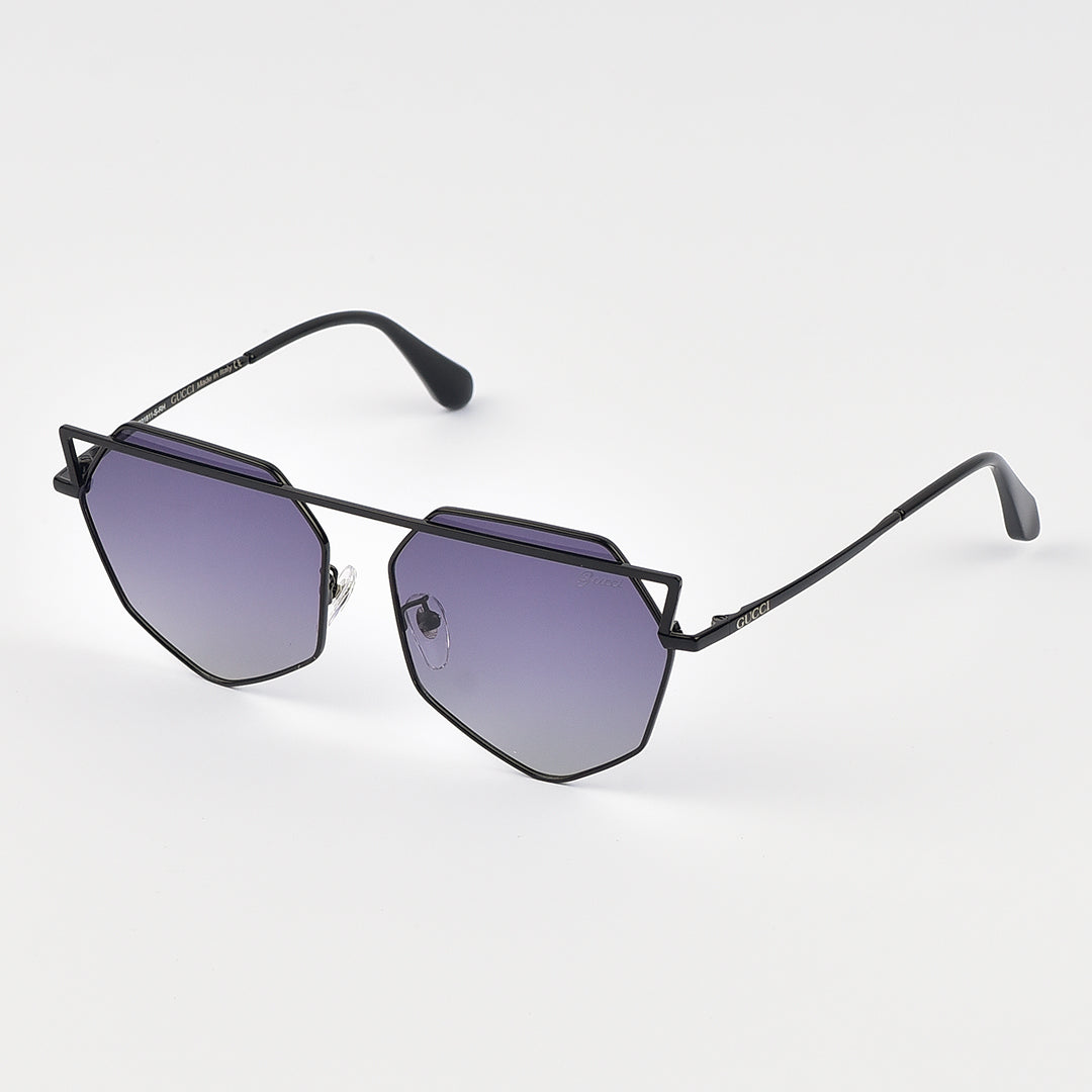 Geometric Cat Eye Sun Glasses For Women (Polarized)