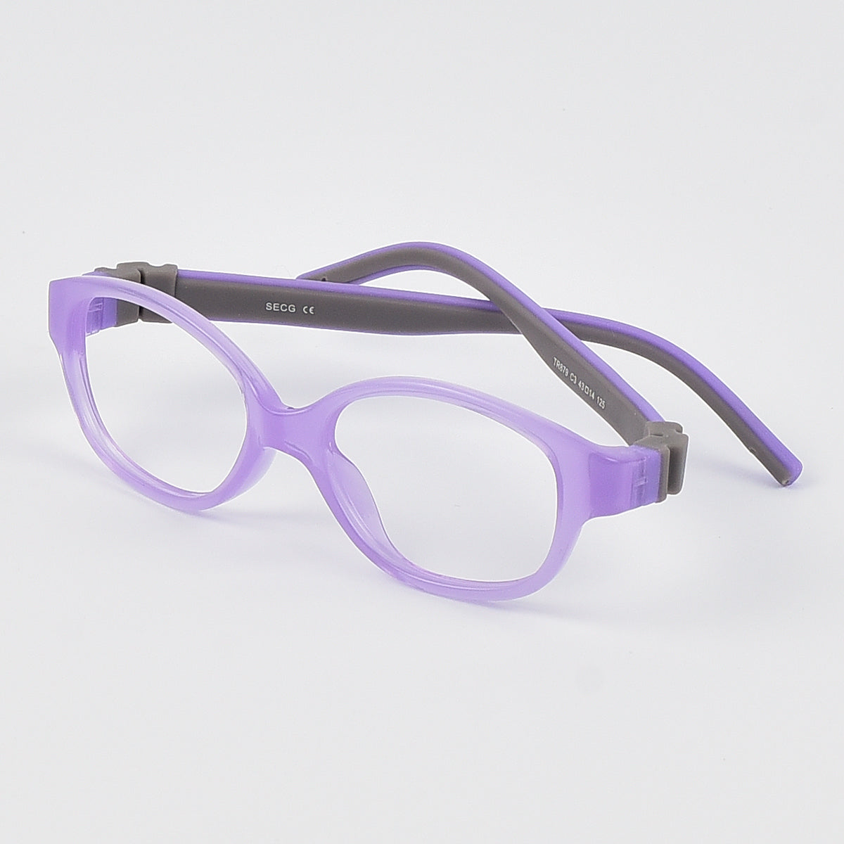 Children Glasses Size 43 No Screw Flexible Silicone Bendable Optical Frame Kids Eyeglasses Boys Girls For Ages 2-3Yrs