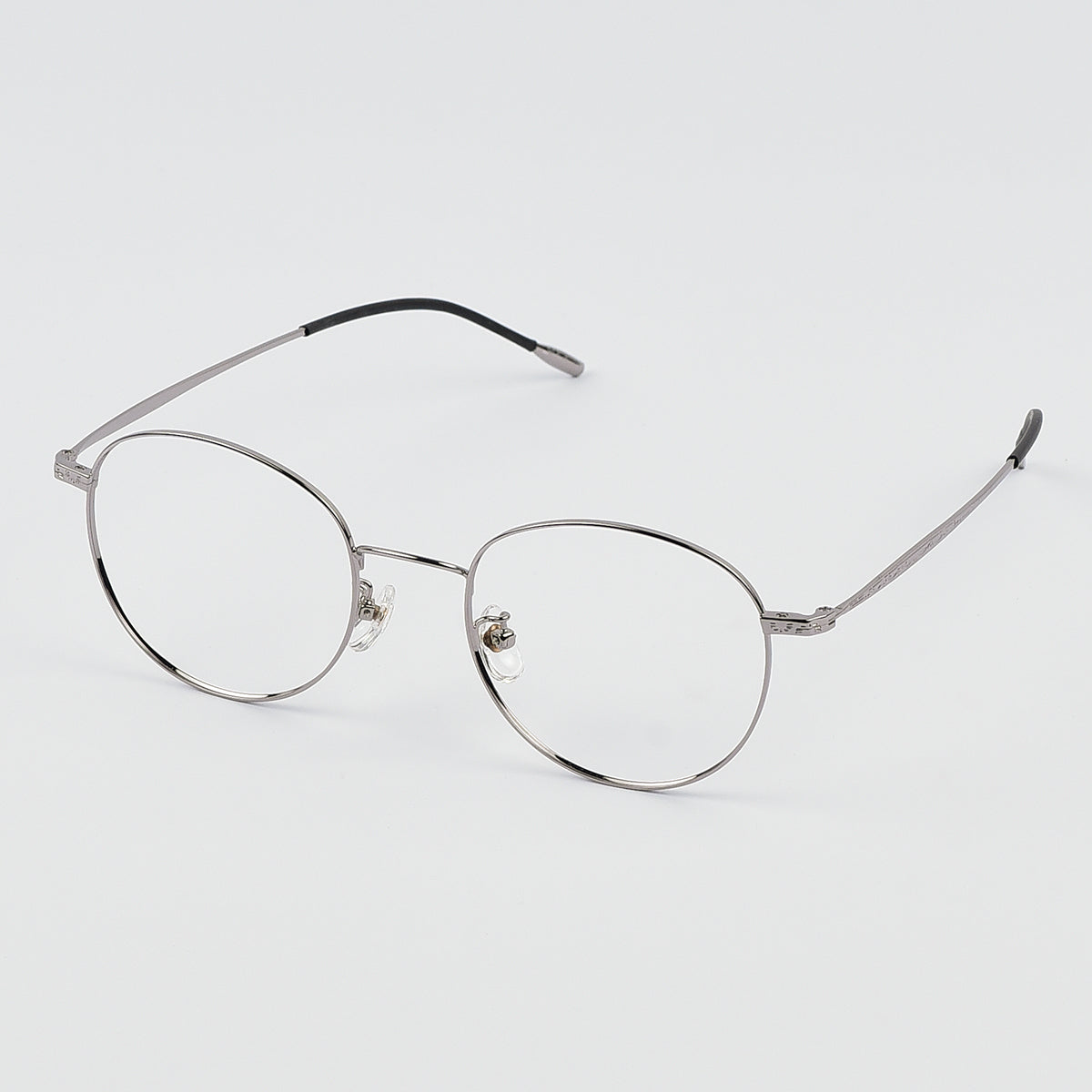 Semi Round Shape Metal Eye Uni Sex Glasses