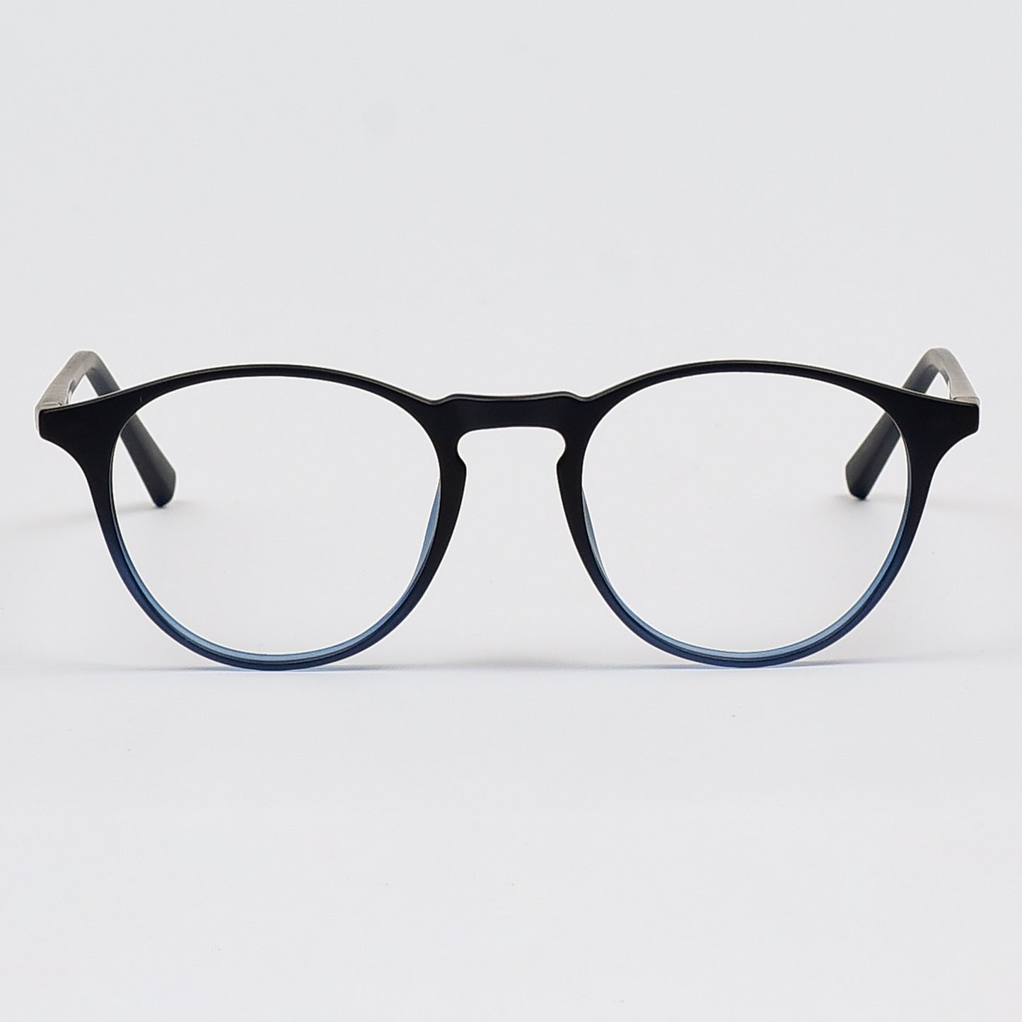 Mid Night Round Snap Clip-on Unisex Eyeglasses
