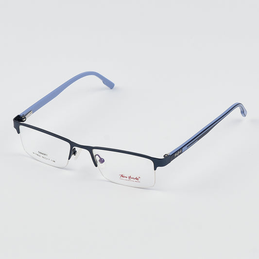 Narrow Half Rim Less Eye Glasses For Men - Women