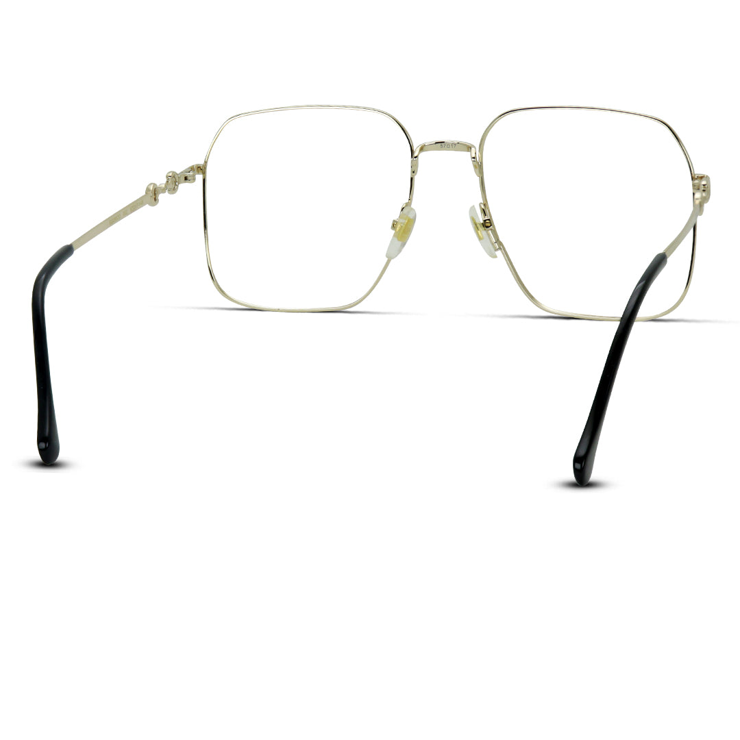 Square Metal Medium Men Women Premium Eyeglasses