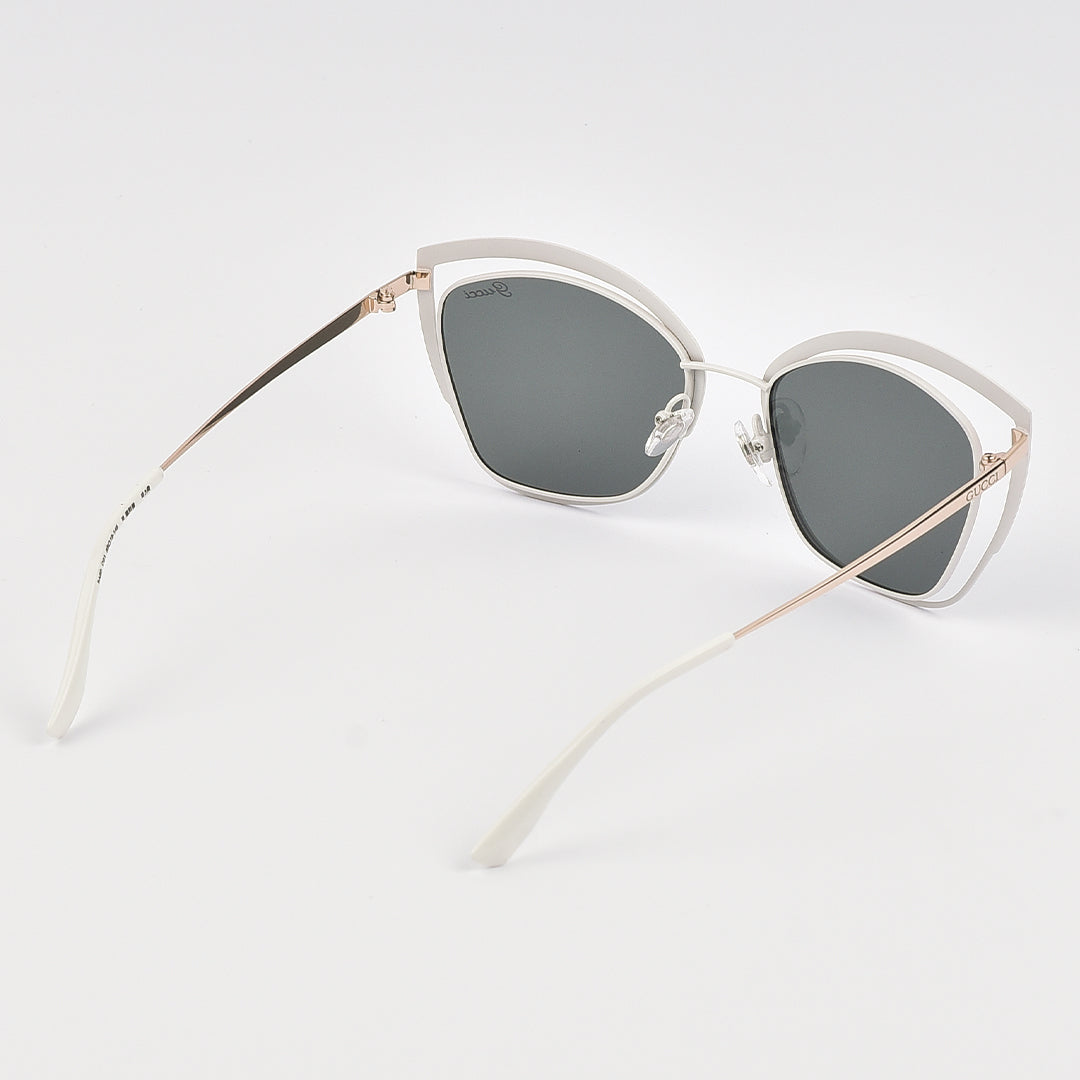 Double Rim Cat Eye Polarized Sun Glasses For Women