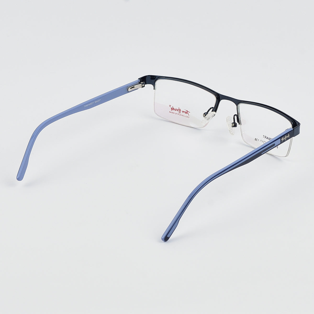 Narrow Half Rim Less Eye Glasses For Men - Women