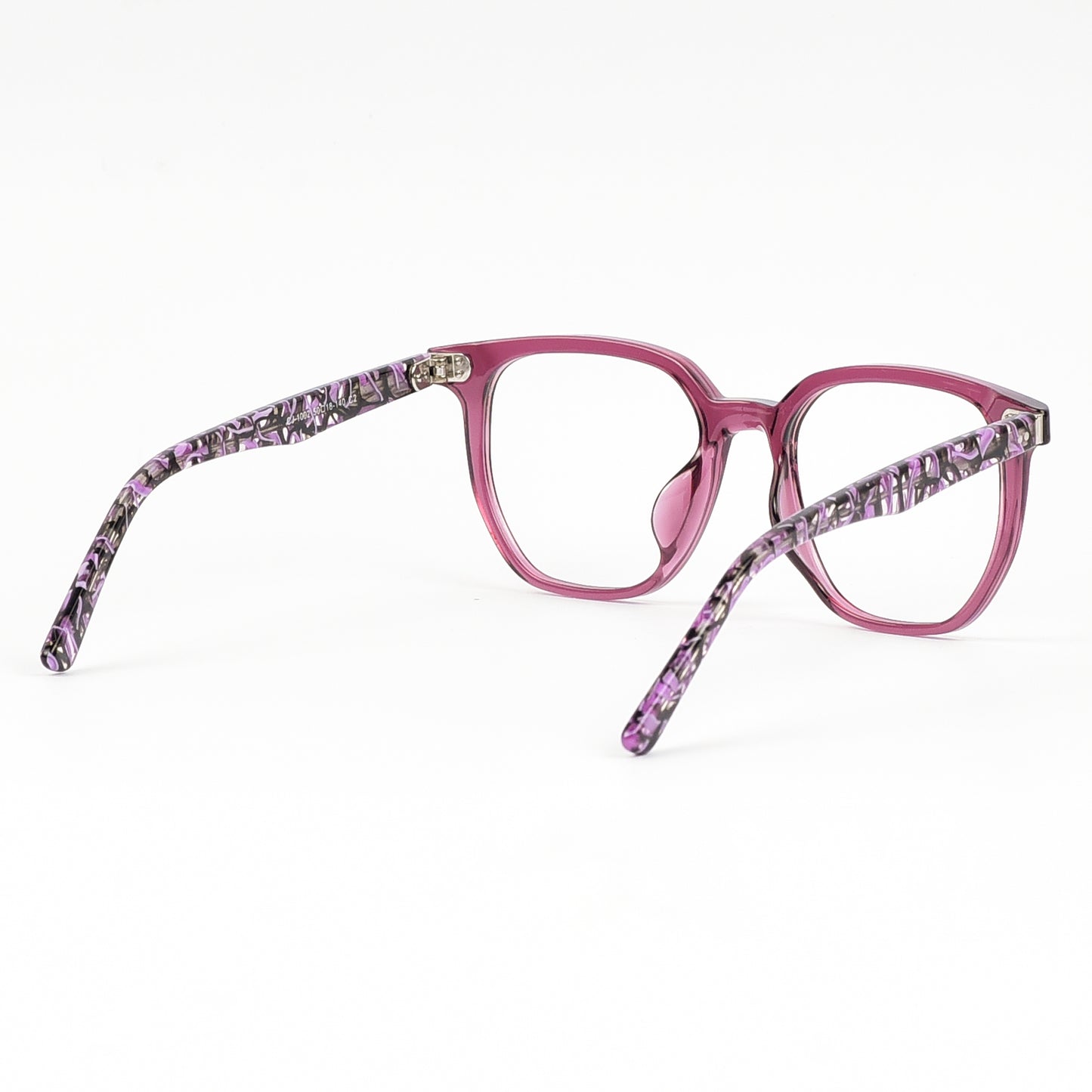 Women's Full Frame Plastic Hexagon Eye Glasses