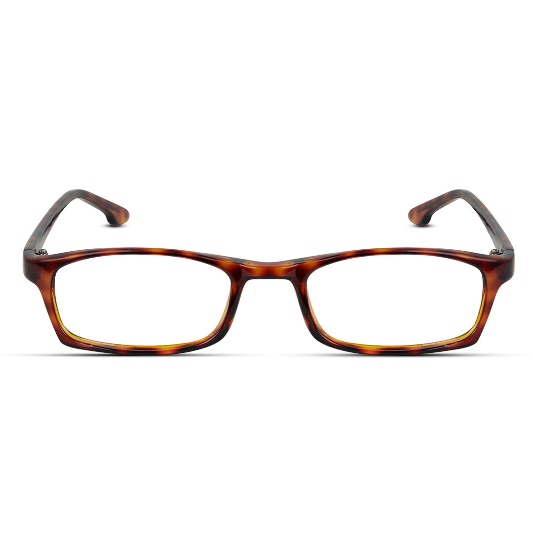 Rectangle Medium Plastic Men Women Eyeglasses