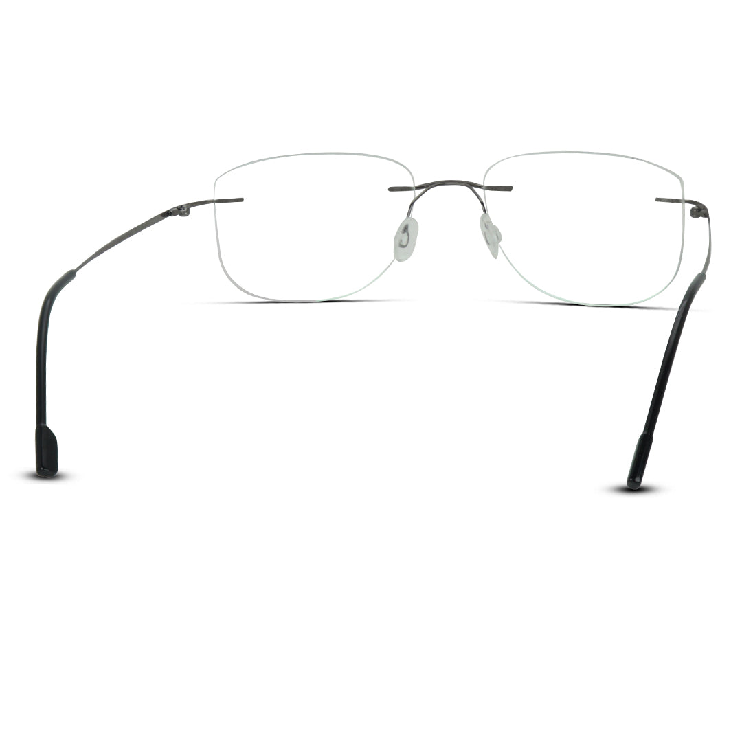 Rimless Thin Metal Medium Men/Women Eyeglasses