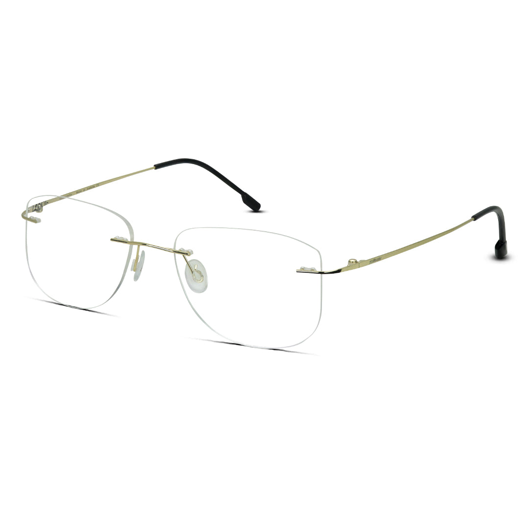 Rimless Thin Metal Medium Men/Women Eyeglasses