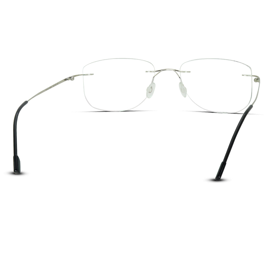 Rimless Thin Metal Medium Men/Women Eyeglasses