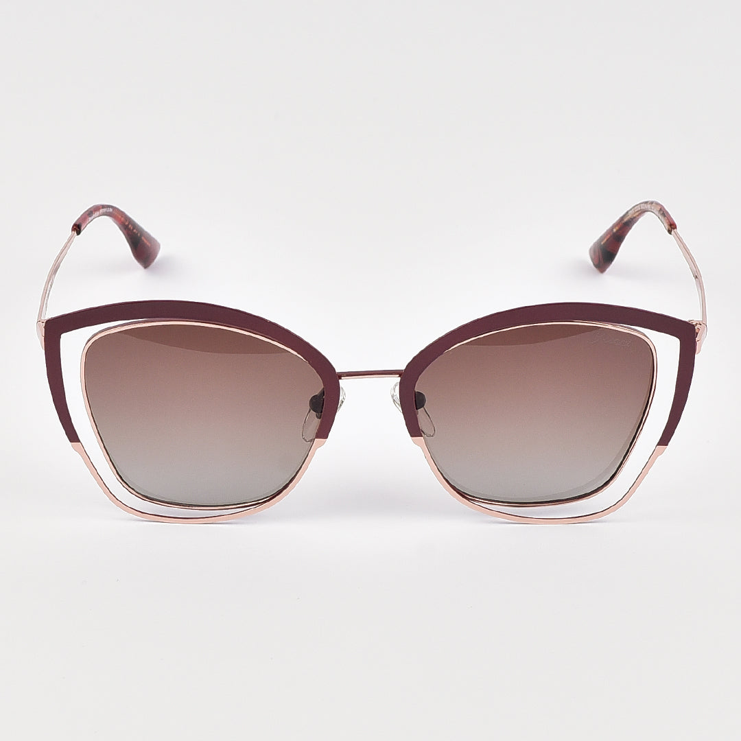 Double Rim Cat Eye Polarized Sun Glasses For Women