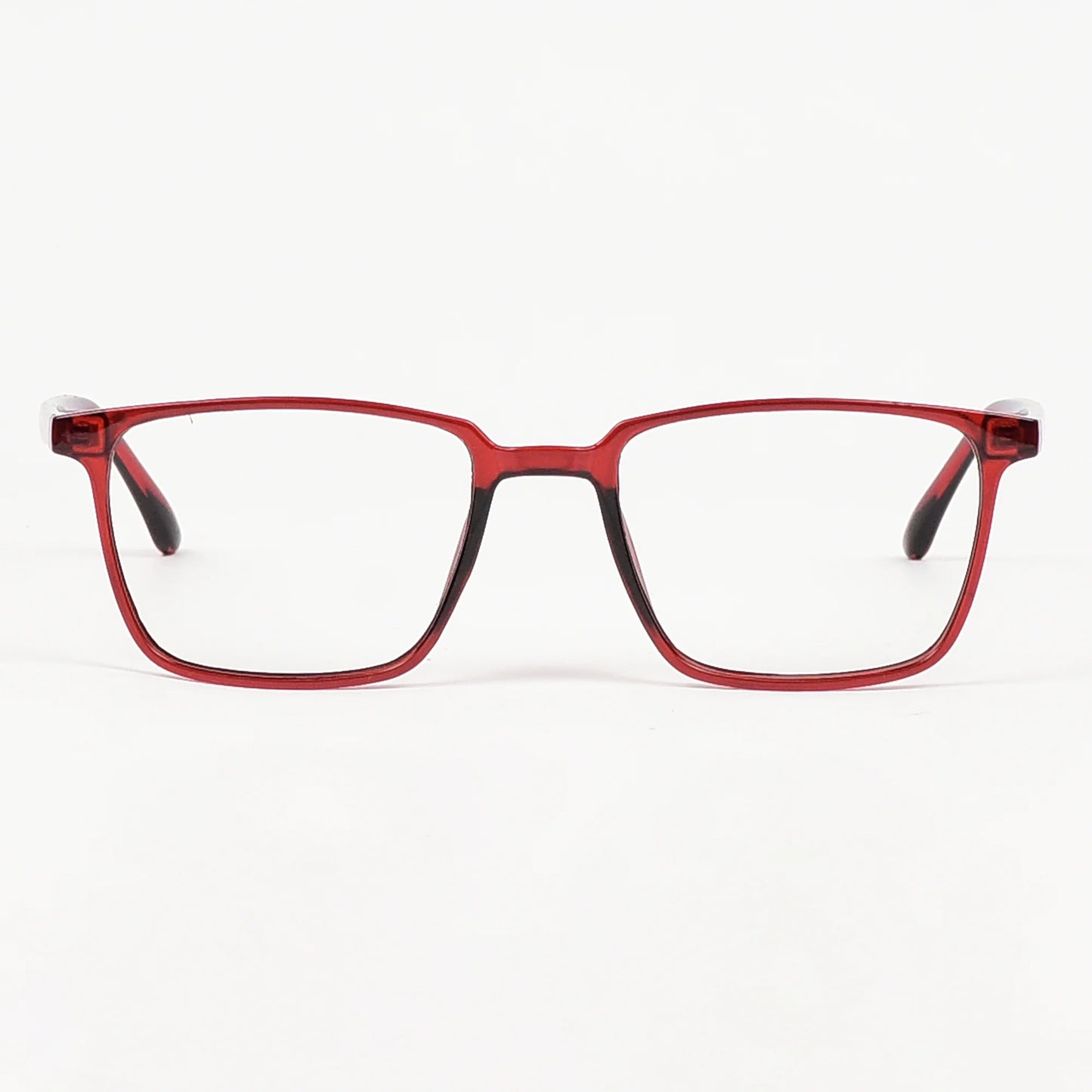 Classic Rectangular Plastic Eye Glasses For Men-Women