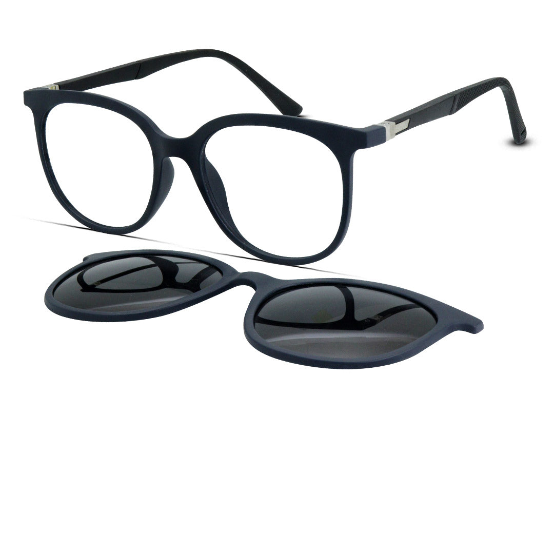 Semi Round Clip-on Unisex Eyeglasses