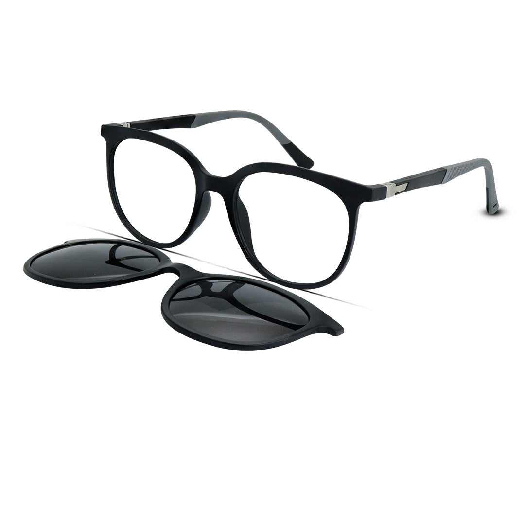 Semi Round Clip-on Unisex Eyeglasses