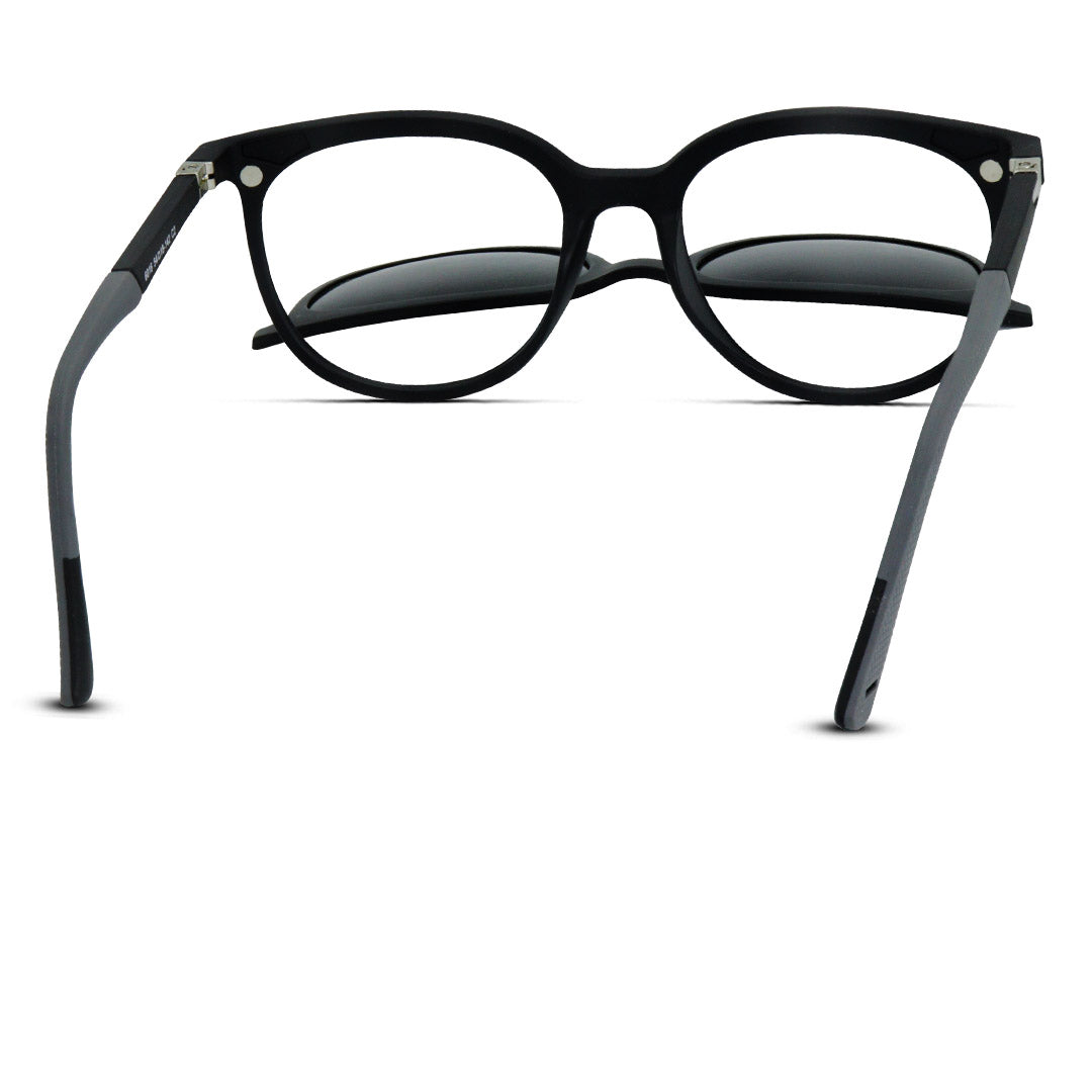 Semi Round Clip-on Unisex Eyeglasses
